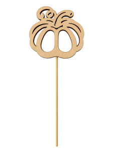 Bijsteker Pompoen 7x6,5cm 12cm naturel