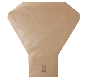 Hzn 52x44x12cm recy kraft 50grs Y-shape