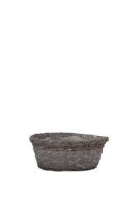 Mand Jakarta bamboe Ø20xH10cm greywash