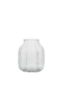 Vaas Groove glas Ø14xH16cm transparant