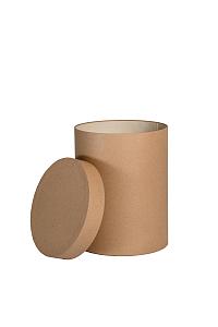 Hoedendoos karton Ø22,5xH10cm bruin