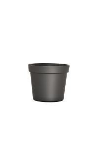 Plastic pot Basic Ø15xH12cm zink ES14