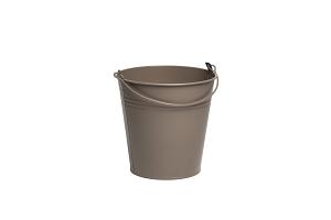 Zink emmer Breeze Ø13xH13cm ES12 taupe