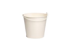 Zink emmer Breeze Ø17,8xH15,8cm ES17 cre