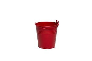 Zink emmer Breeze Ø13xH13cm ES12 rood