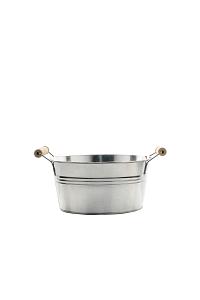 Zink schaal Nivellle Ø19cmxH9cm naturel