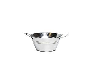 Zink schaal Brim Ø16xH7,5cm naturel