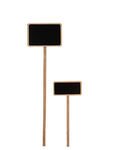 Prijssteker recht hout 45cm (14x8cm)