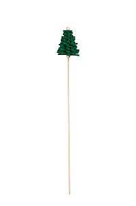Bijsteker X-mas tree vilt 5x6,5cm groen