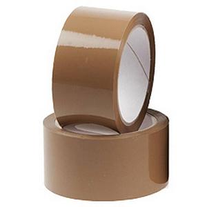 Tape 50mm acryl bruin 66 meter TOP EXTRA