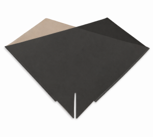 Elegant 40x40cm OPP40/Kraft 80gr Zwart