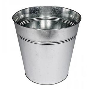 Pot zink Paris Ø30xH30,5cm naturel