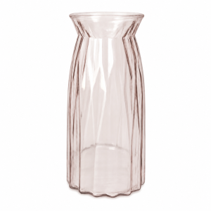 Vaas Cleo glas Ø11xH20cm perzik transparant