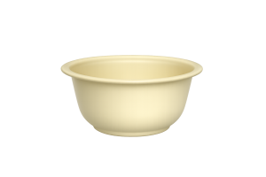 Zink schaal Tinn Ø19,5xH7,7cm geel