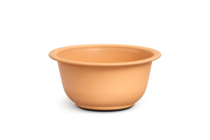 Zink schaal Tinn Ø19,5xH7,7cm oranje