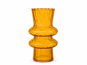 Vaas Twirl glas Ø11,5xH20cm amber