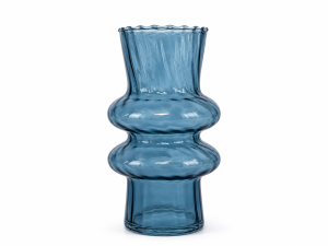 Vaas Twirl glas Ø11,5xH20cm smoke blauw