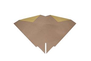 Hzn 40x40cm Blossomfold geel kraft 70gr