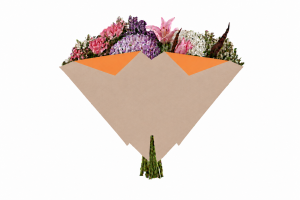 Hzn 40x40cm Blossomfold oranjekraft 70gr