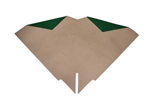 Hzn 40x40cm Blossomfold d.grn kraft 70gr