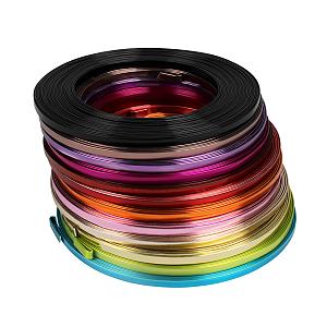 Aludraad plat 1mm/5mm 10mtr bruin