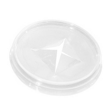 Deksel pet + kruis voor beker 500cc