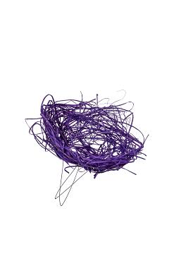 Boekethouder woody Ø25cm lila