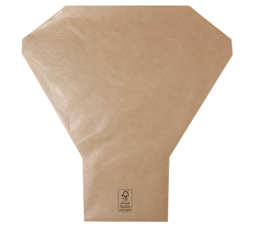 Hzn 52x44x12cm recy kraft 50grs Y-shape
