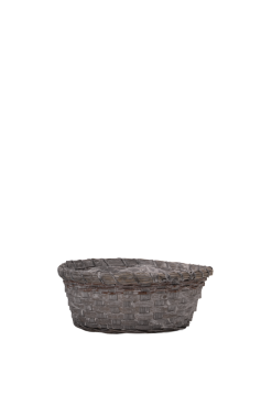 Mand Jakarta bamboe Ø20xH10cm greywash