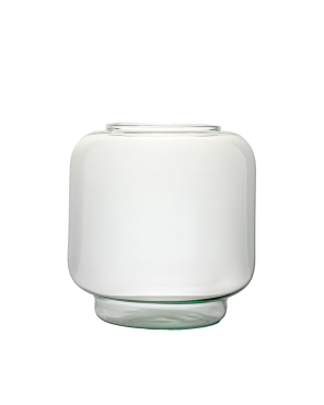 Vaas Cask Ø17xH17cm recycled glas