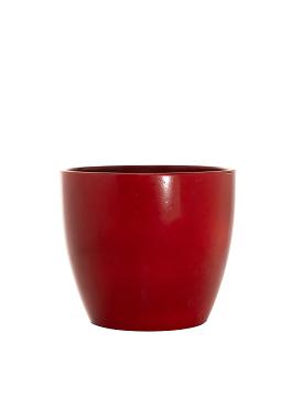 Pot Saro keramiek Ø16xH14cm rood