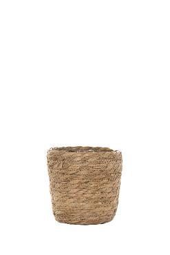 Mand Luna zeegras Ø13,5xH13cm naturel