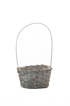 Mand Savira bamboe+heng Ø19x9/32cm gr