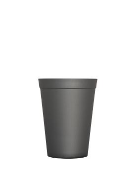 Plastic vaas Basic Ø20xH27cm zink 5ltr