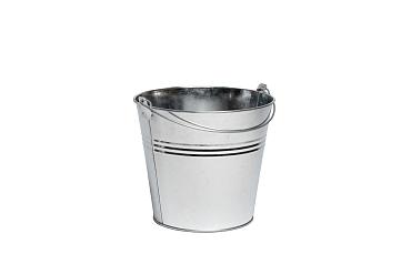 Zink emmer Breeze Ø17,8xH15,8cm ES17