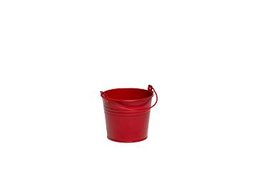 Zink emmer Breeze Ø10,3xH8,5cm ES9 rood