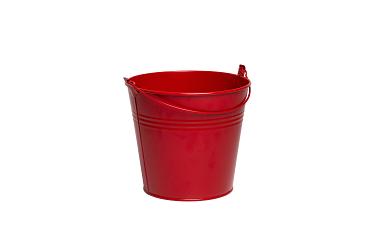 Zink emmer Breeze Ø17,8xH15,8cm ES17 rd