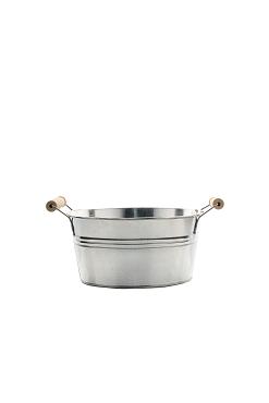 Zink schaal Nivellle Ø19cmxH9cm naturel