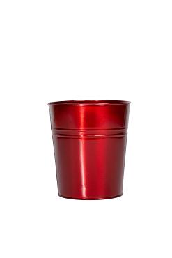 Pot Blaze zink Ø15,5xH16,5cm rood metl