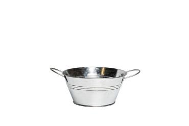 Zink schaal Brim Ø16xH7,5cm naturel