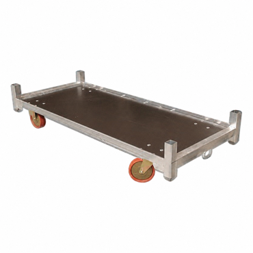 Onderstel deense kar +nylon wiel