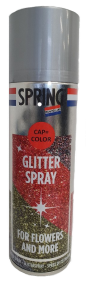 Decospray glitter 300ml zilver pl. free
