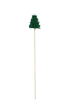 Bijsteker X-mas tree vilt 5x6,5cm groen