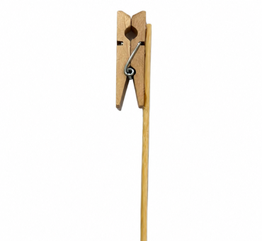 Bijsteker knijper 4,5x1cm 50cm naturel