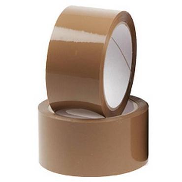 Tape 50mm acryl bruin 66 meter TOP EXTRA