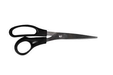 Huishoudschaar zwart