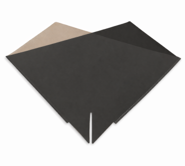 Elegant 35x35cm OPP40/Kraft 80gr Zwart