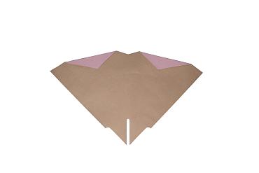 Hzn 40x40cm Blossomfold roze kraft 70gr