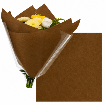 Non Woven vel 50x50cm d.bruin