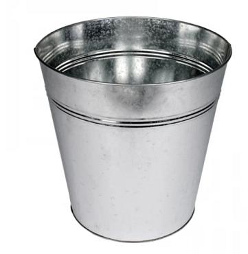 Pot zink Paris Ø24,5xH22cm naturel